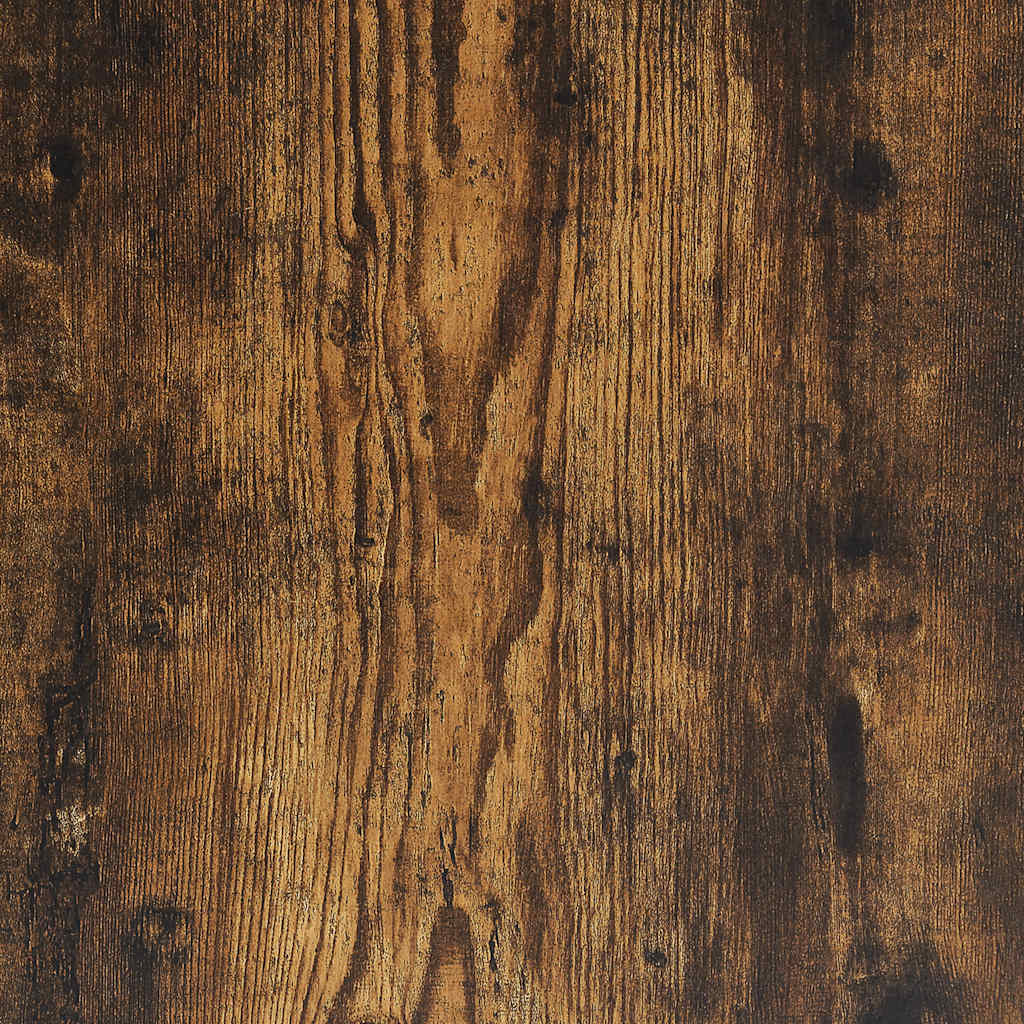 Hoge kast 37,5x35x180 cm spaanplaat gerookt eikenkleurig
