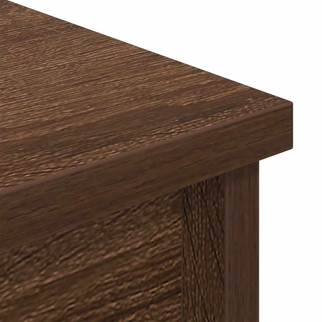 Hoge kast 37,5x35x180 cm spaanplaat bruin eikenkleurig