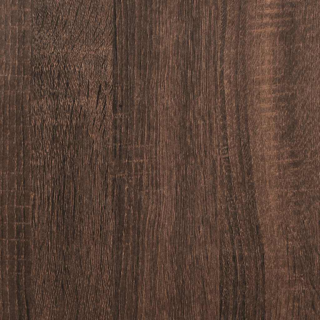 Hoge kast 37,5x35x180 cm spaanplaat bruin eikenkleurig