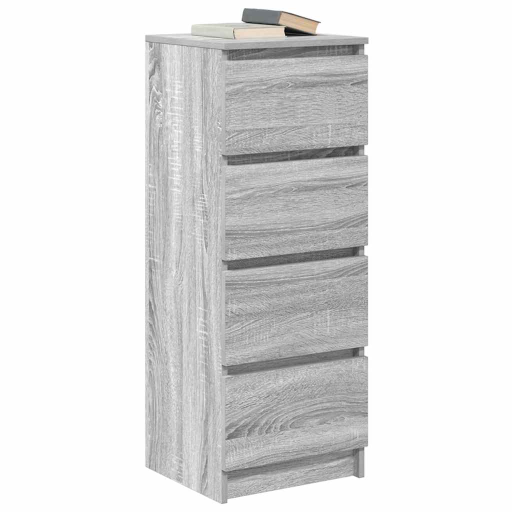 Dressoir 37,5x35x99 cm spaanplaat grijs sonoma