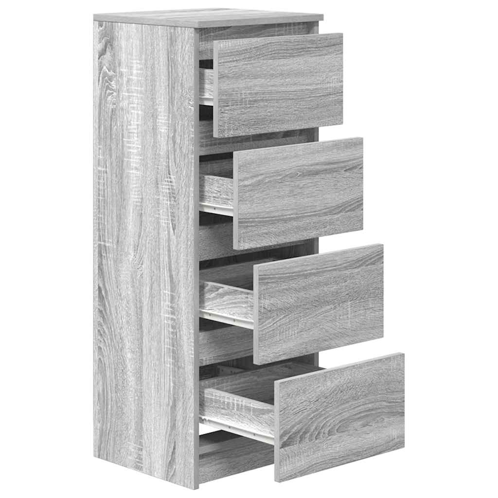 Dressoir 37,5x35x99 cm spaanplaat grijs sonoma