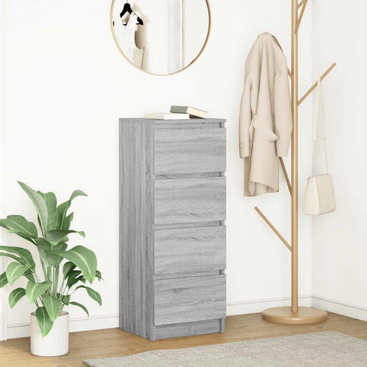 Dressoir 37,5x35x99 cm spaanplaat grijs sonoma