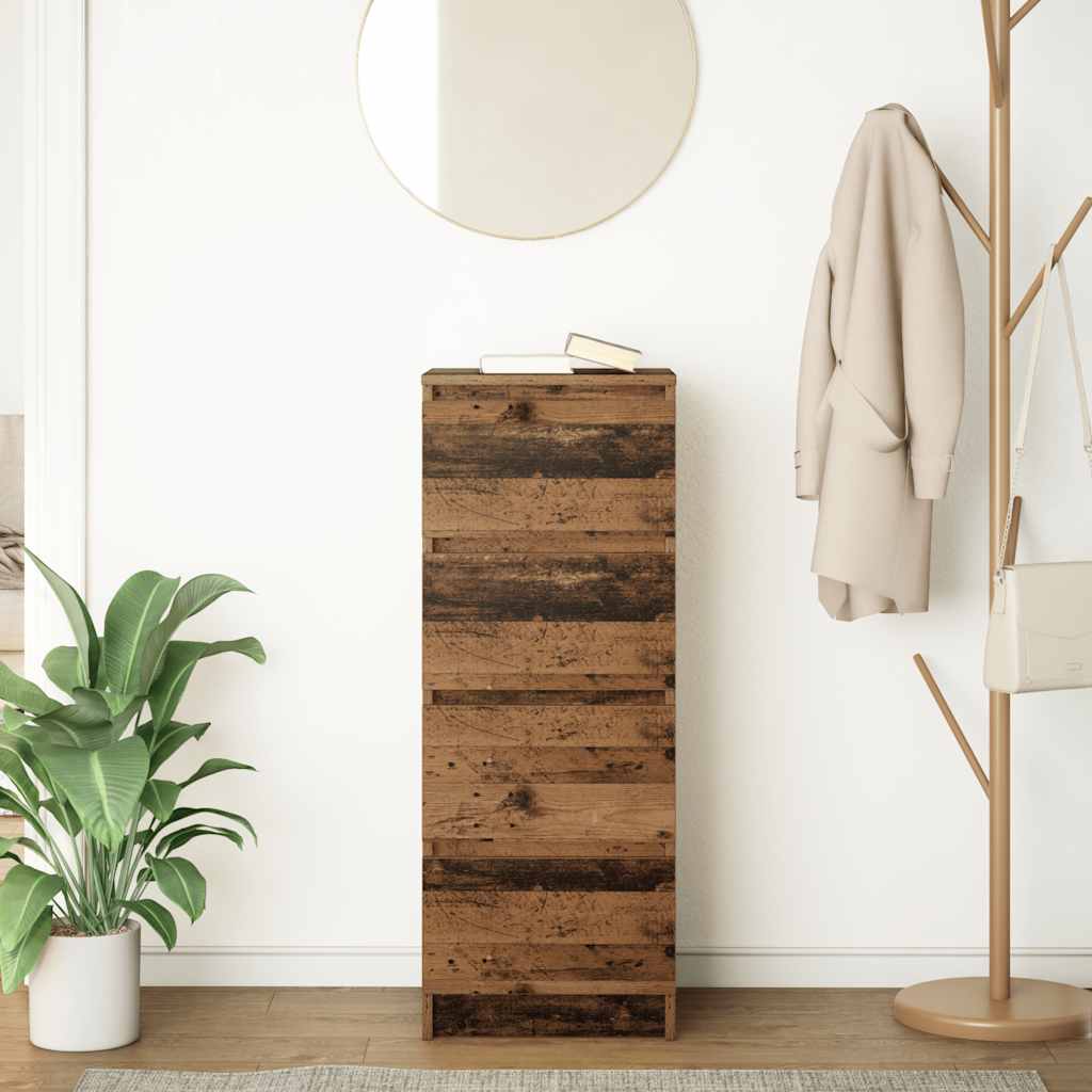 Dressoir 37,5x35x99 cm spaanplaat oud hout