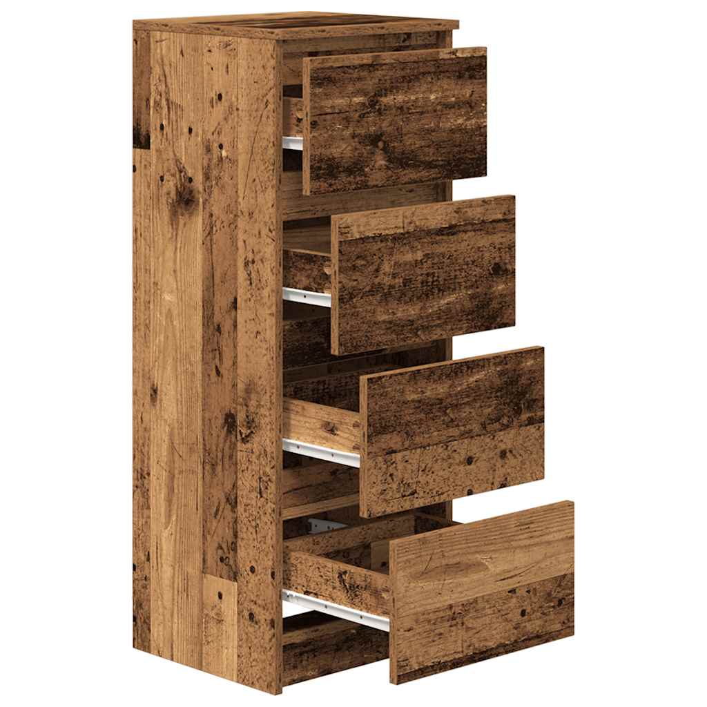 Dressoir 37,5x35x99 cm spaanplaat oud hout