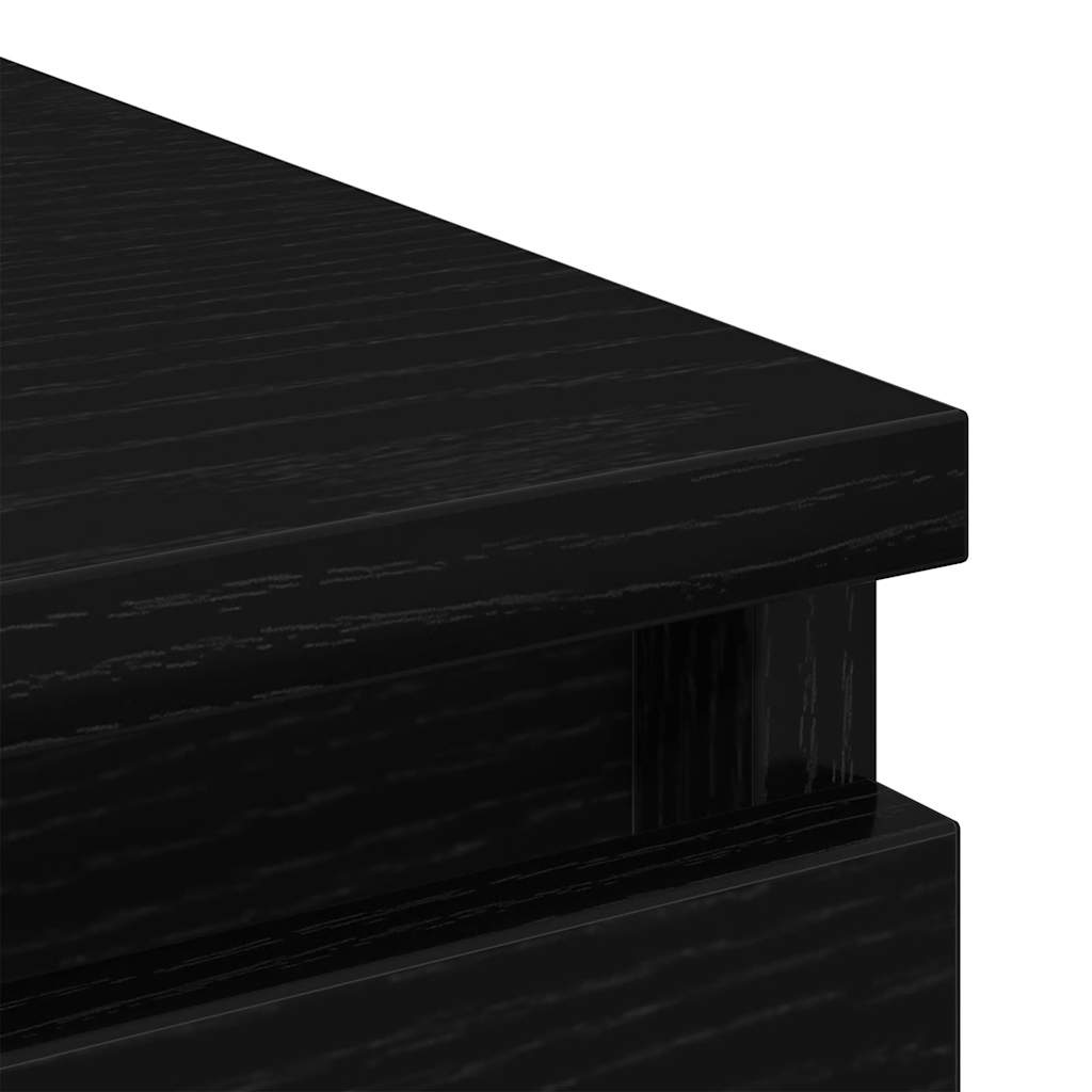 Dressoir 37,5x35x76 cm spaanplaat zwart eikenkleurig