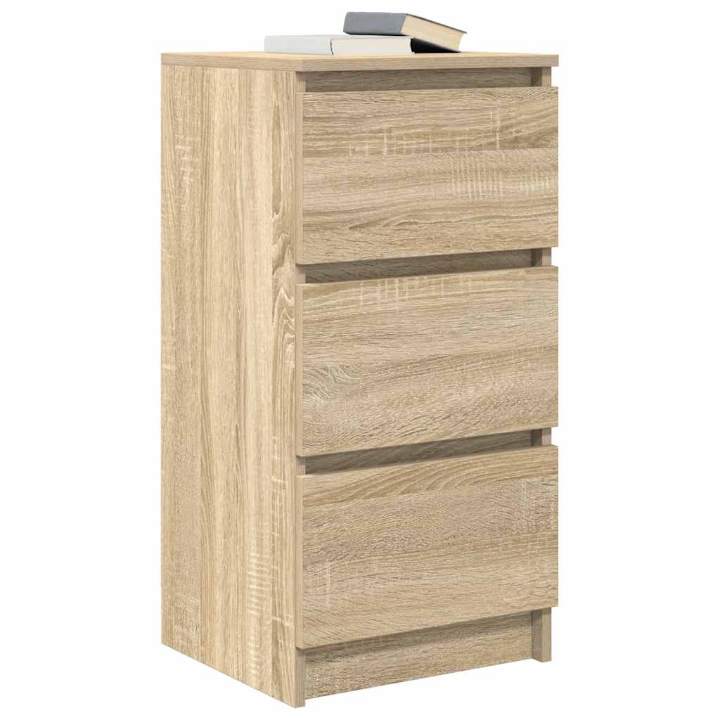 Dressoir 37,5x35x76cm bewerkt hout sonoma eikenkleurig