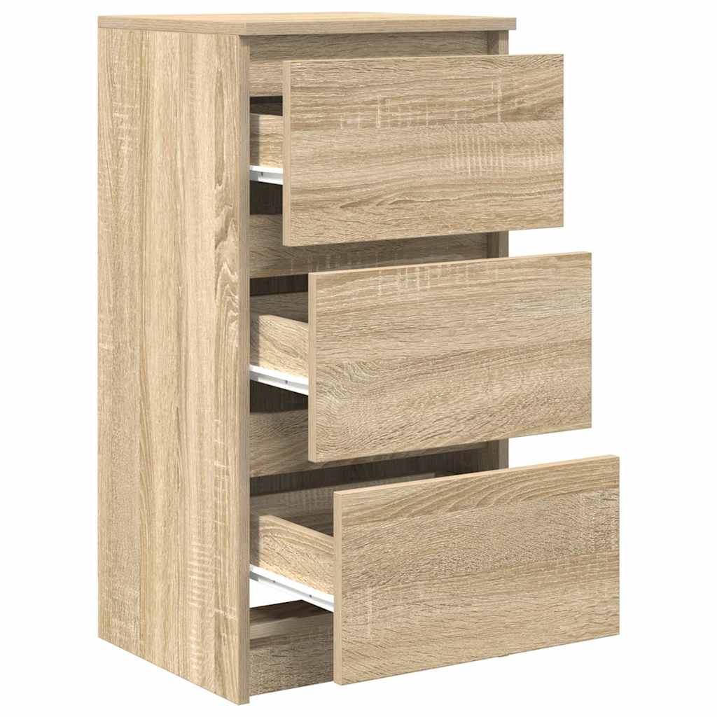 Dressoir 37,5x35x76cm bewerkt hout sonoma eikenkleurig