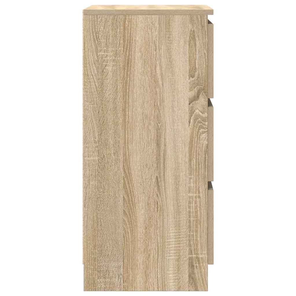 Dressoir 37,5x35x76cm bewerkt hout sonoma eikenkleurig
