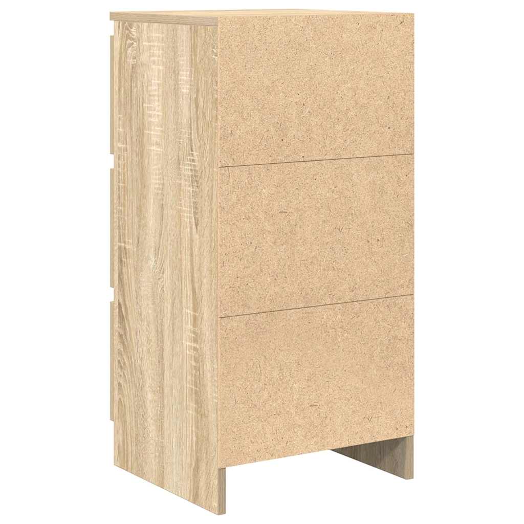 Dressoir 37,5x35x76cm bewerkt hout sonoma eikenkleurig