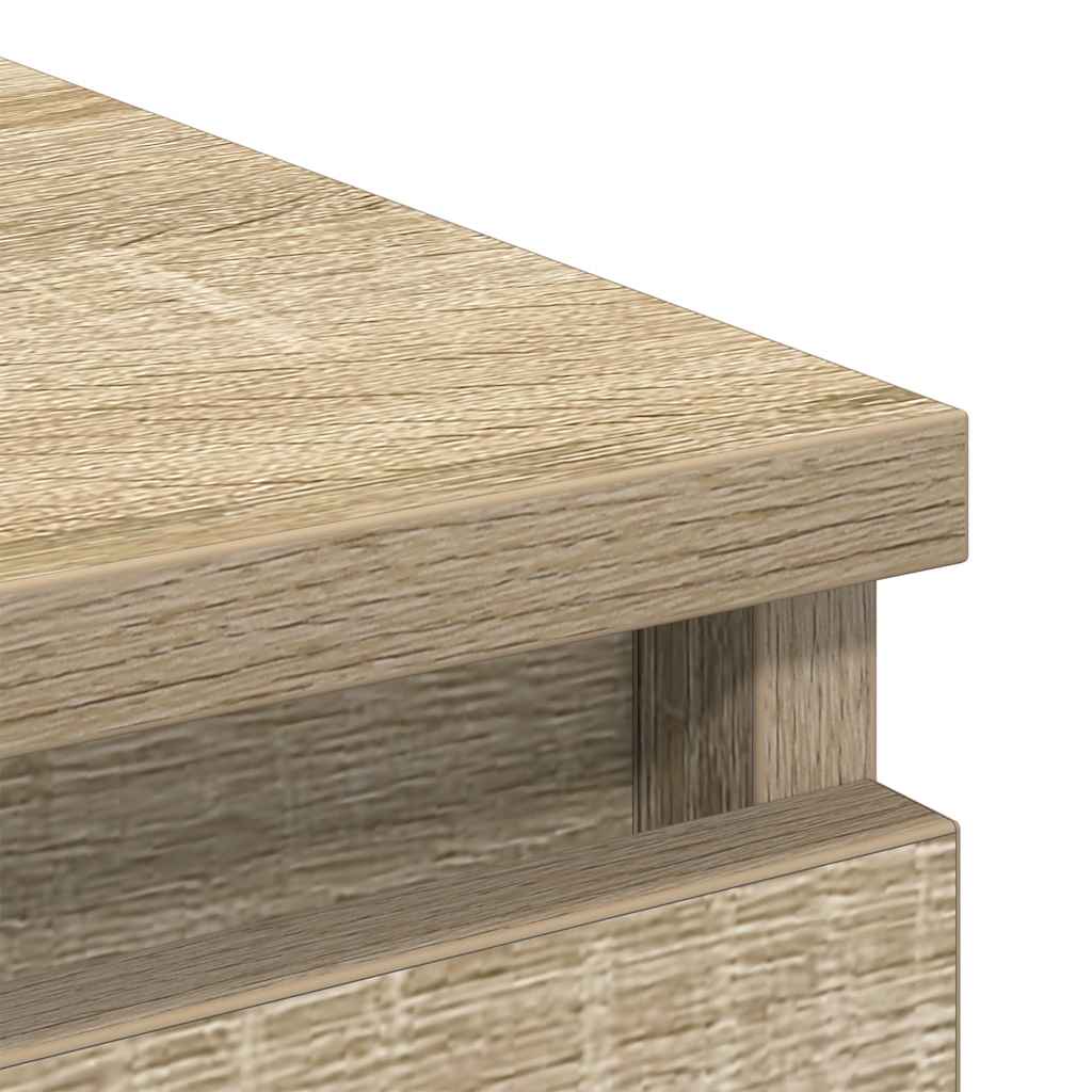 Dressoir 37,5x35x76cm bewerkt hout sonoma eikenkleurig