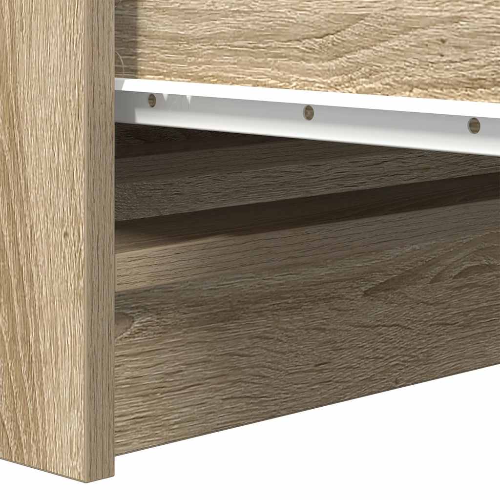 Dressoir 37,5x35x76cm bewerkt hout sonoma eikenkleurig