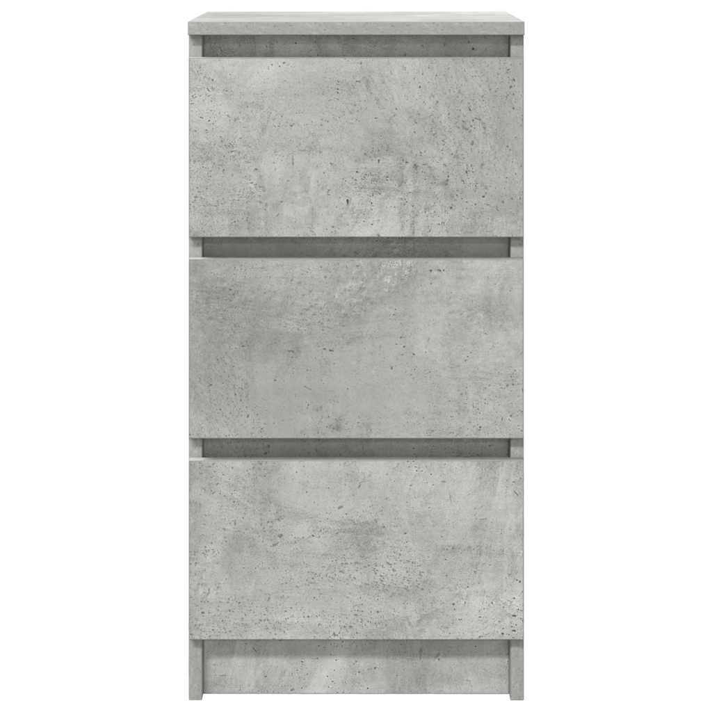 Dressoir 37,5x35x76 cm bewerkt hout betongrijs