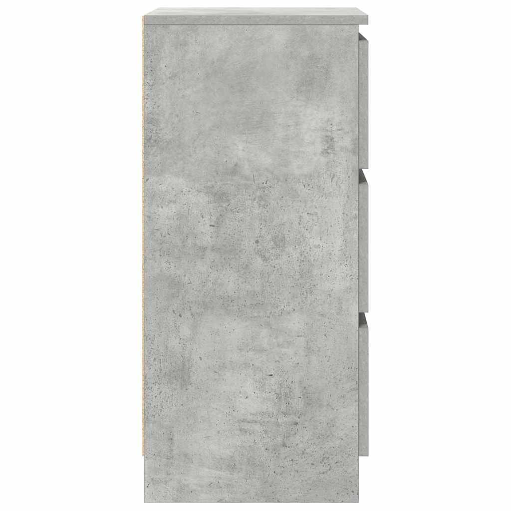 Dressoir 37,5x35x76 cm bewerkt hout betongrijs