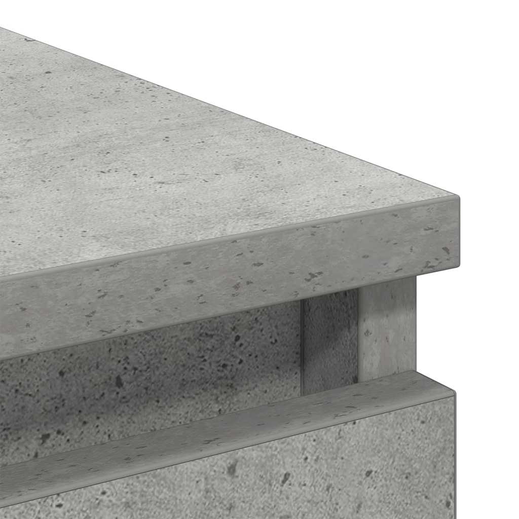 Dressoir 37,5x35x76 cm bewerkt hout betongrijs