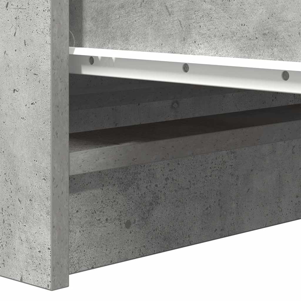 Dressoir 37,5x35x76 cm bewerkt hout betongrijs