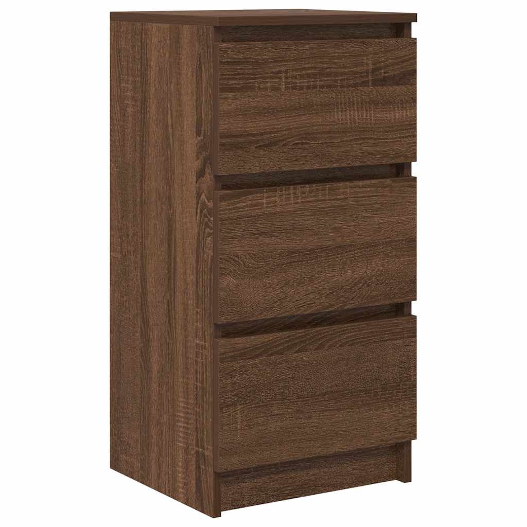 Dressoir 37,5x35x76 cm bewerkt hout bruin eikenkleurig