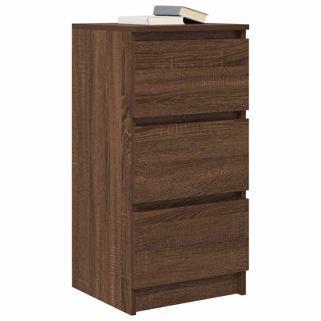 Dressoir 37,5x35x76 cm bewerkt hout bruin eikenkleurig