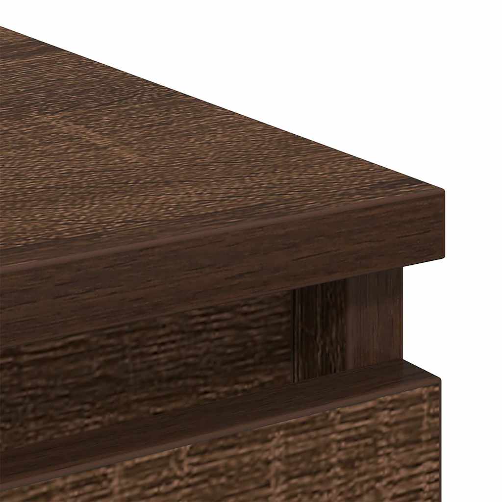 Dressoir 37,5x35x76 cm bewerkt hout bruin eikenkleurig