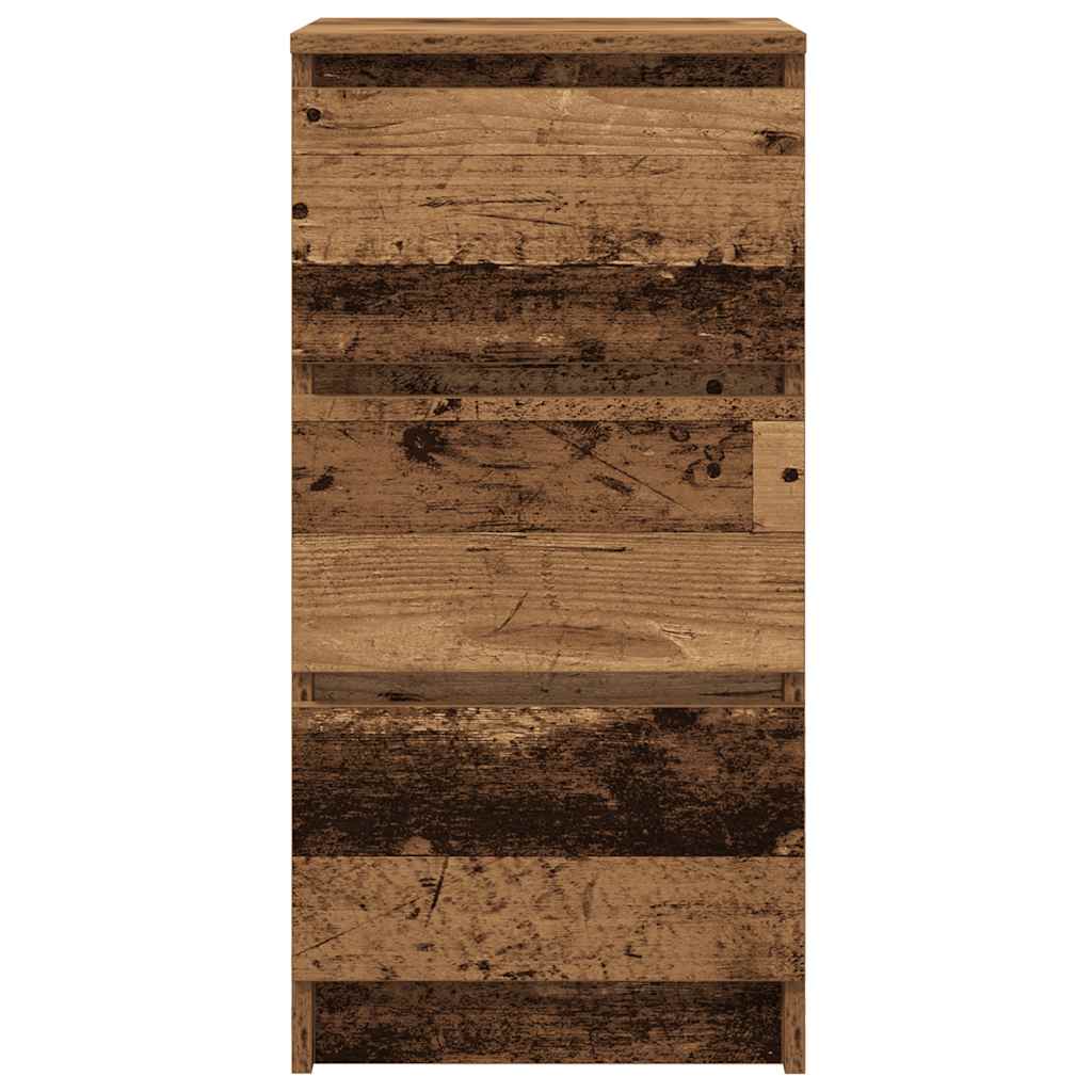Dressoir 37,5x35x76 cm bewerkt hout oud houtkleurig