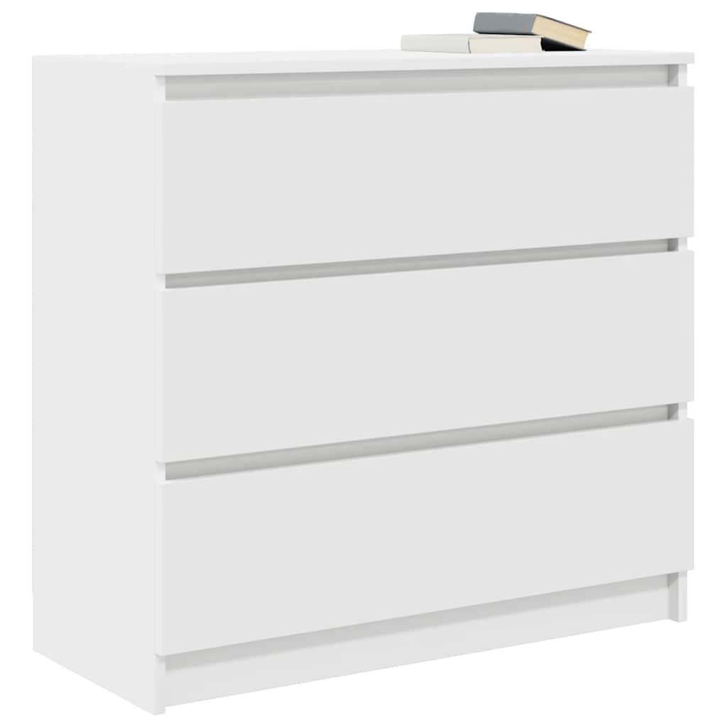 Dressoir 80x35x76 cm spaanplaat wit