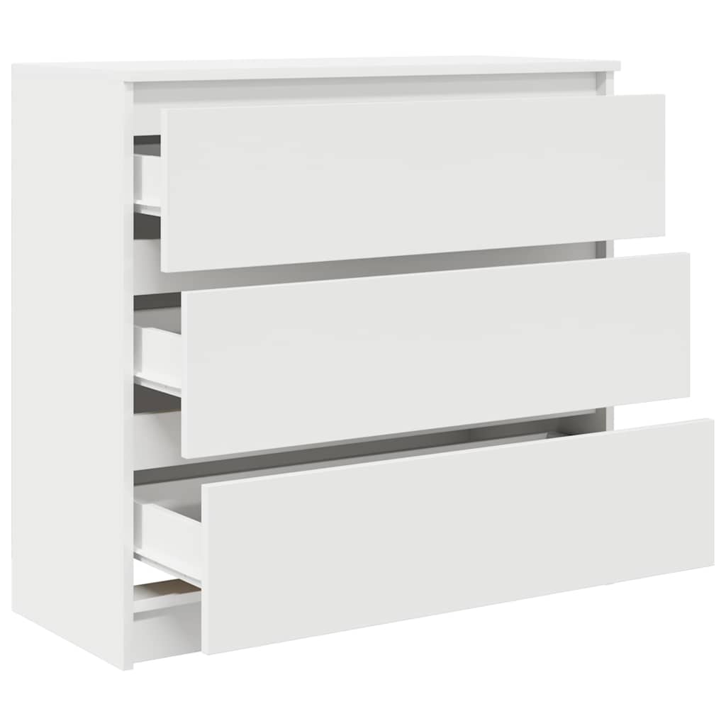 Dressoir 80x35x76 cm spaanplaat wit