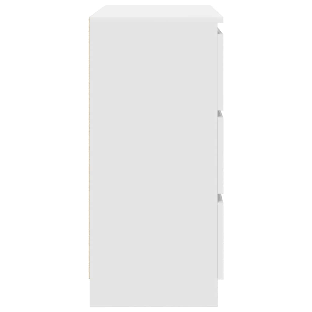 Dressoir 80x35x76 cm spaanplaat wit