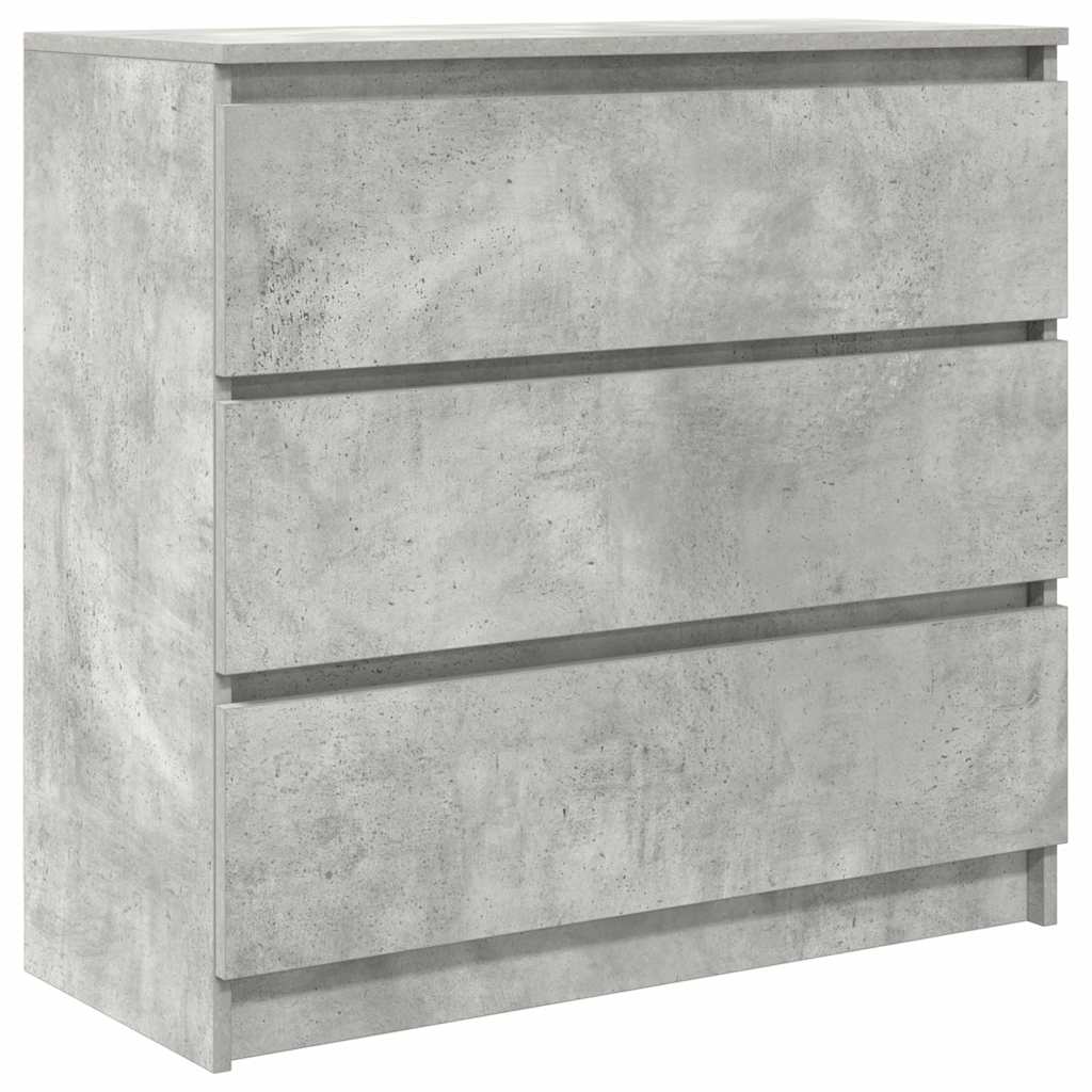 Dressoir 80x35x76 cm spaanplaat betongrijs