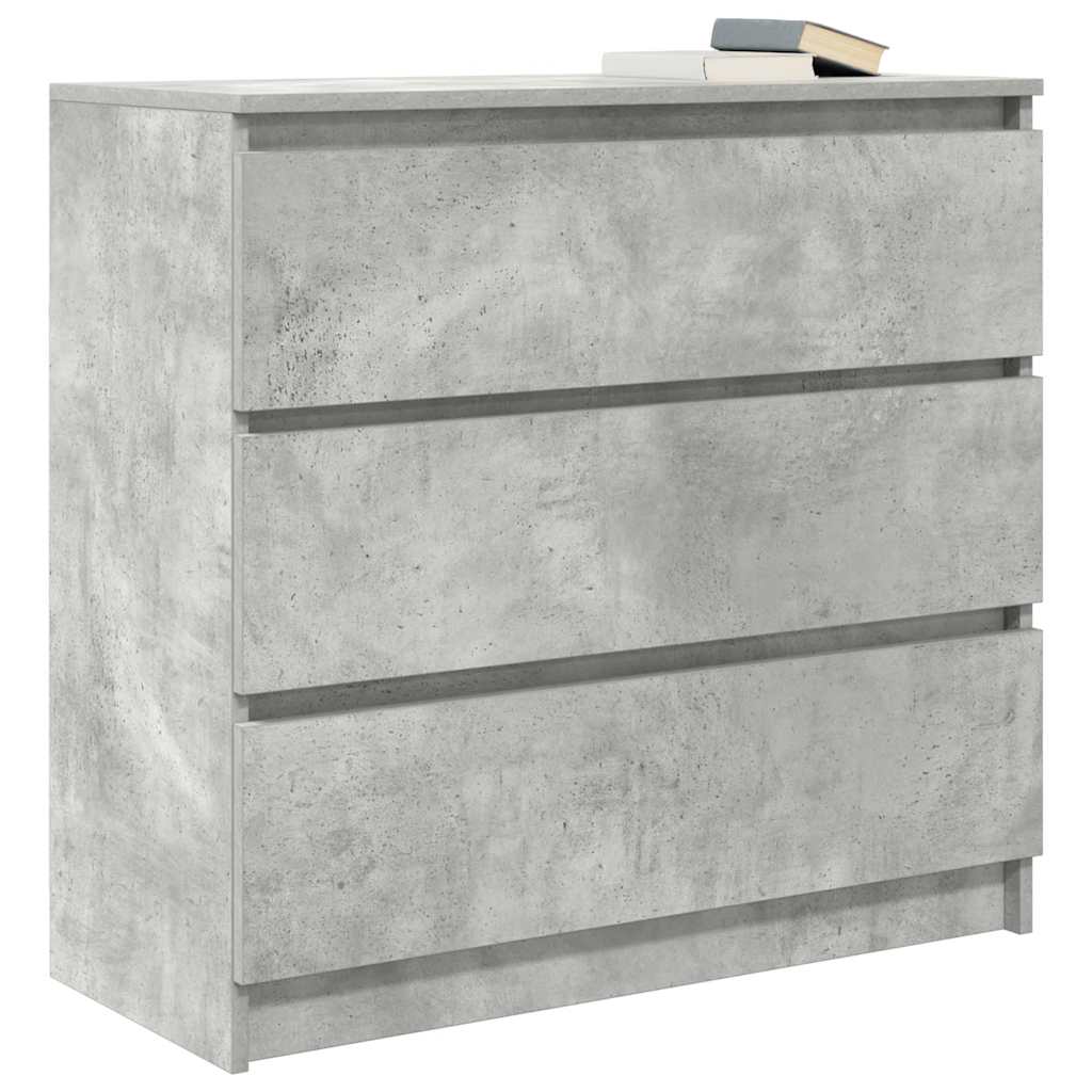 Dressoir 80x35x76 cm spaanplaat betongrijs