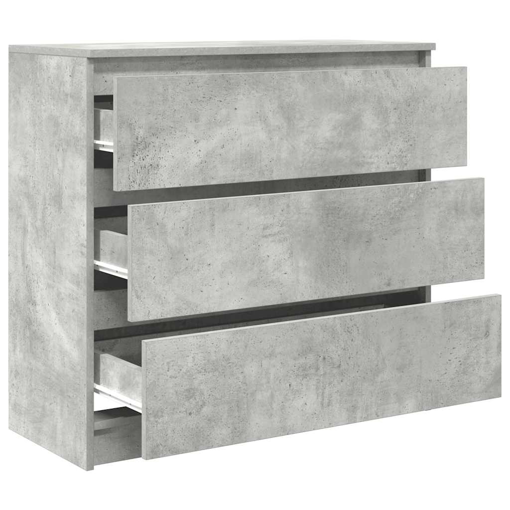 Dressoir 80x35x76 cm spaanplaat betongrijs