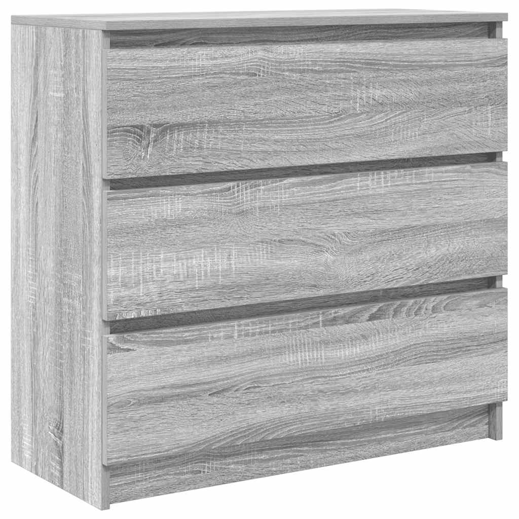 Dressoir 80x35x76 cm spaanplaat grijs sonoma