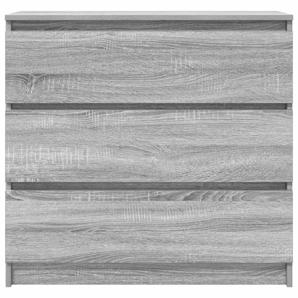 Dressoir 80x35x76 cm spaanplaat grijs sonoma