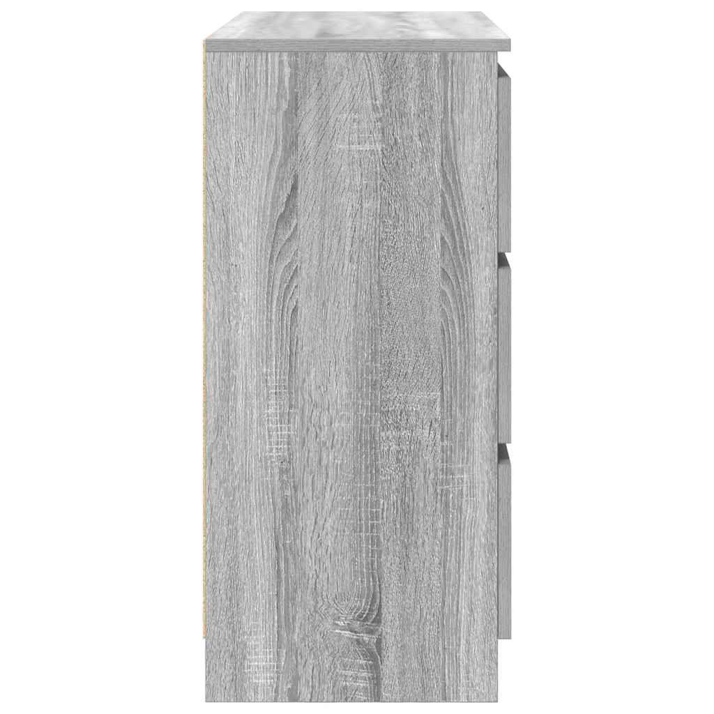 Dressoir 80x35x76 cm spaanplaat grijs sonoma