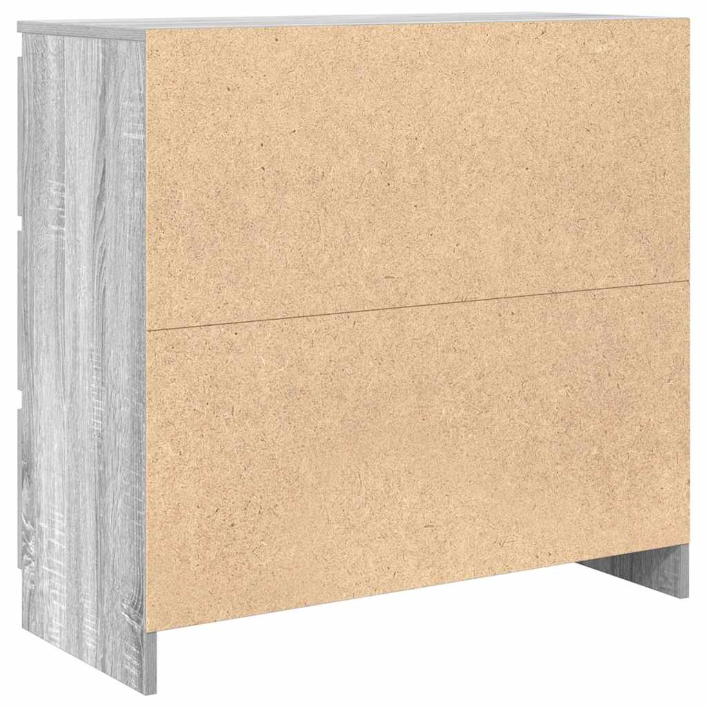 Dressoir 80x35x76 cm spaanplaat grijs sonoma