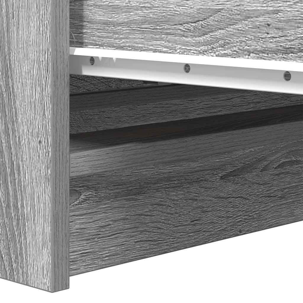 Dressoir 80x35x76 cm spaanplaat grijs sonoma