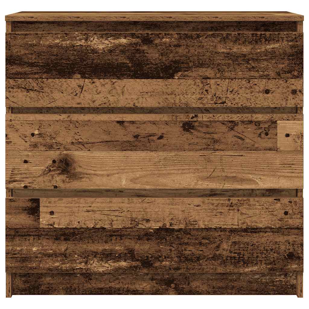 Dressoir 80x35x76 cm spaanplaat oud hout