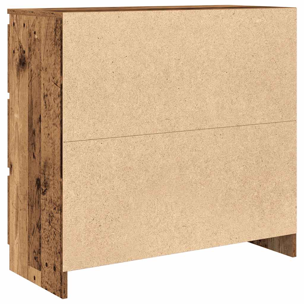 Dressoir 80x35x76 cm spaanplaat oud hout