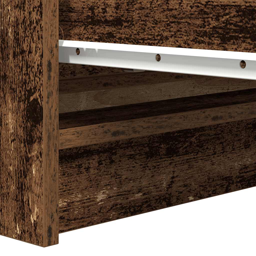 Dressoir 80x35x76 cm spaanplaat oud hout