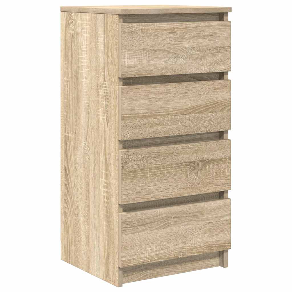 Dressoir 37,5x35x76cm bewerkt hout sonoma eikenkleurig