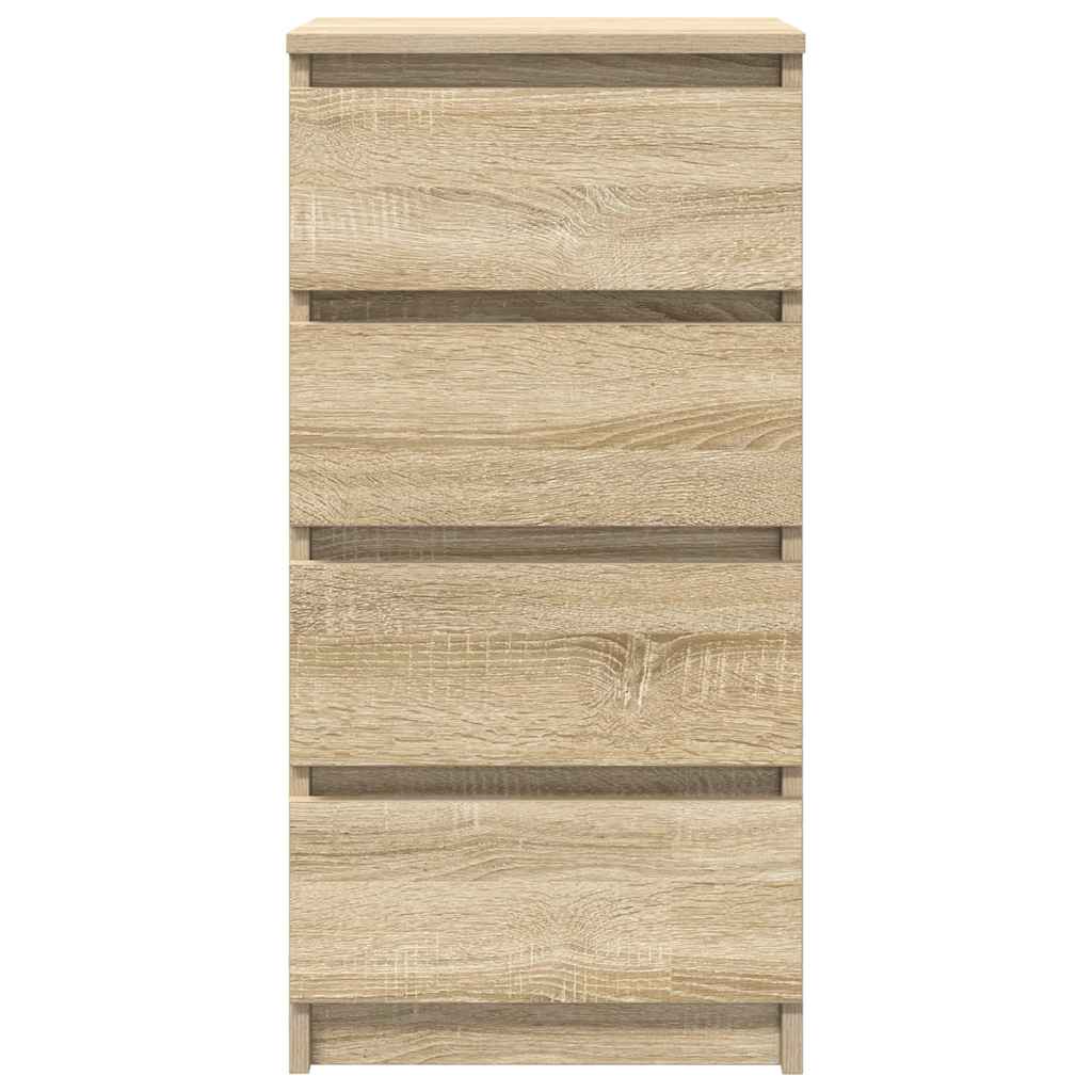 Dressoir 37,5x35x76cm bewerkt hout sonoma eikenkleurig