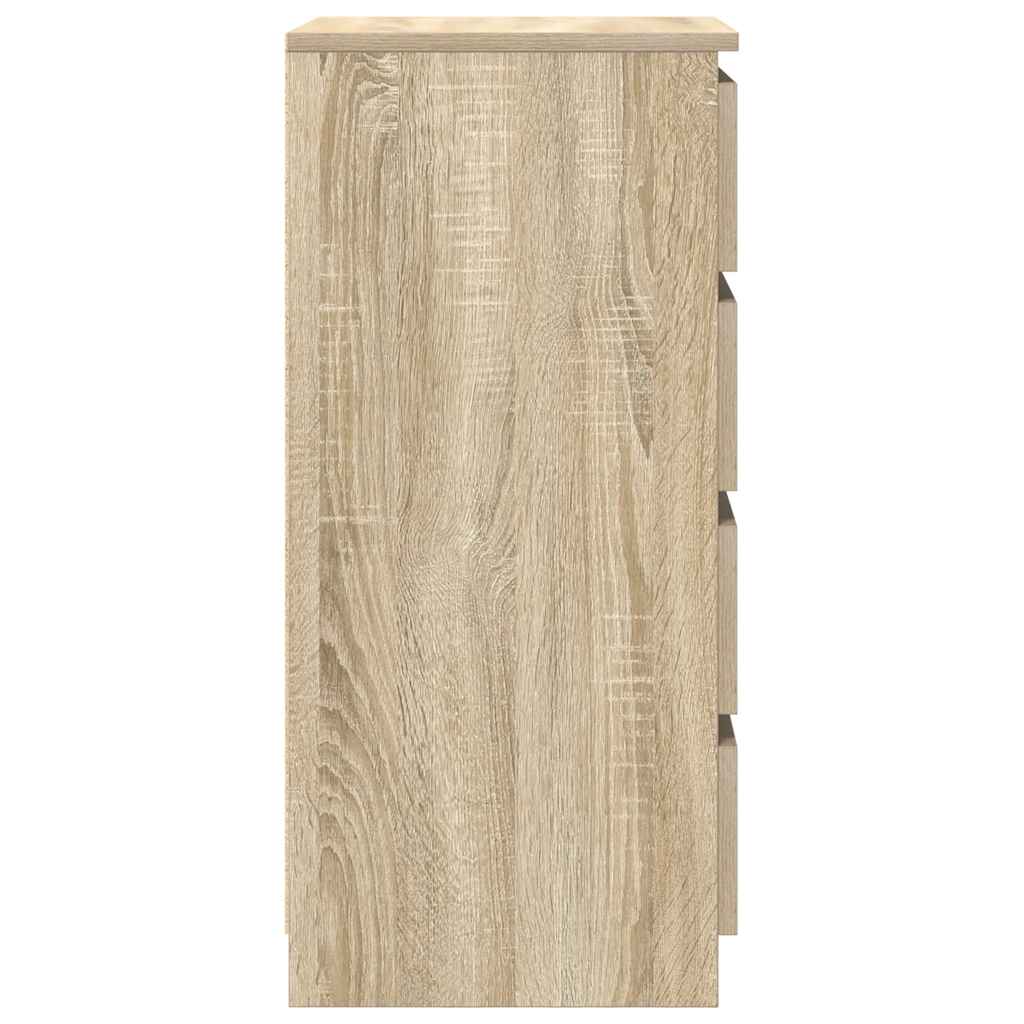 Dressoir 37,5x35x76cm bewerkt hout sonoma eikenkleurig