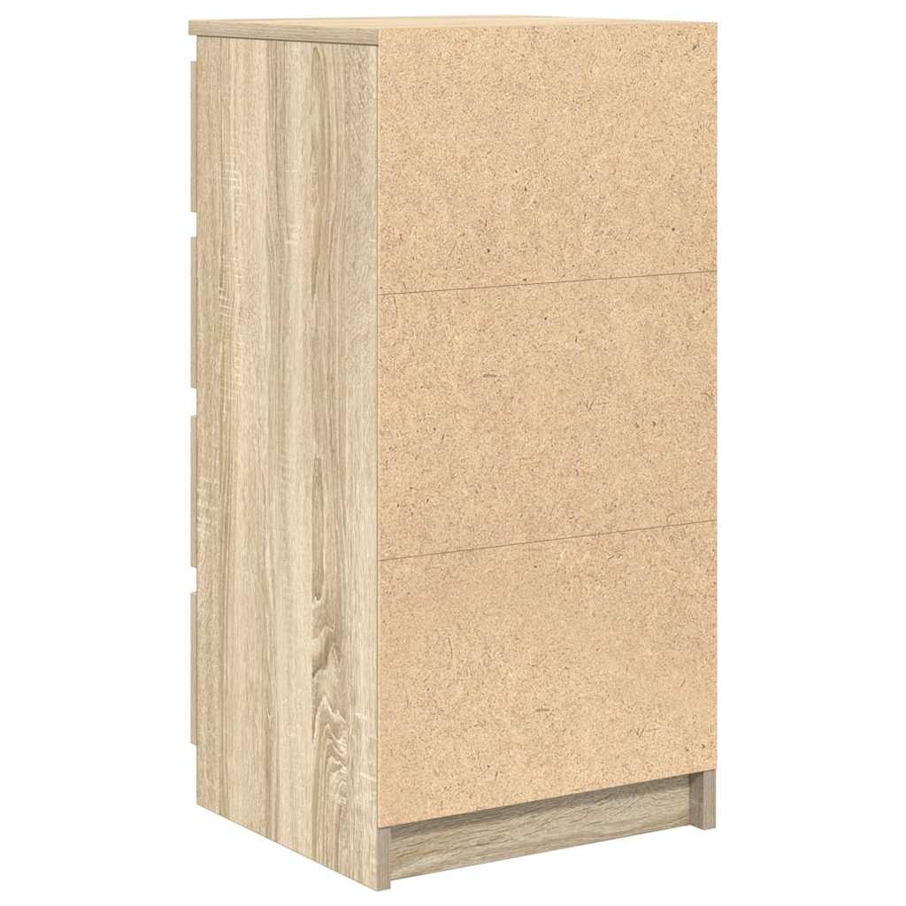 Dressoir 37,5x35x76cm bewerkt hout sonoma eikenkleurig