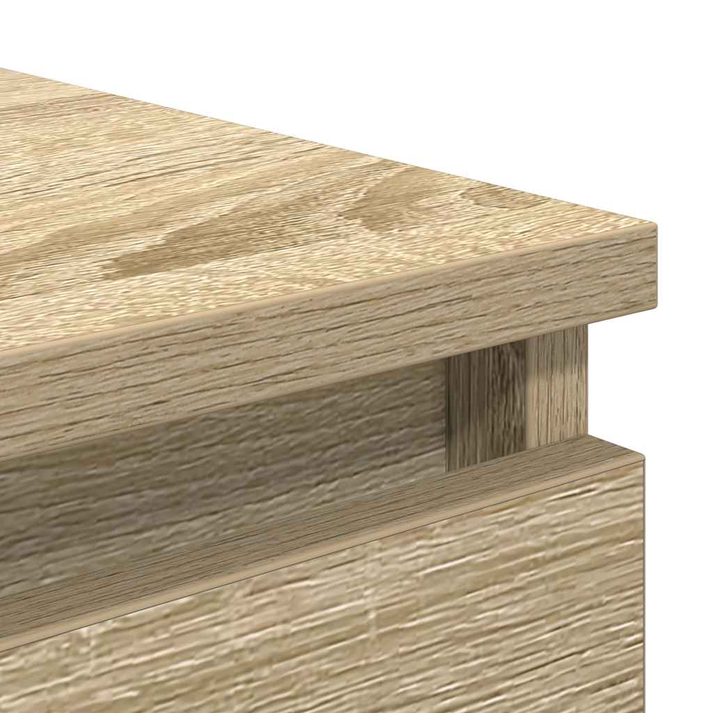 Dressoir 37,5x35x76cm bewerkt hout sonoma eikenkleurig