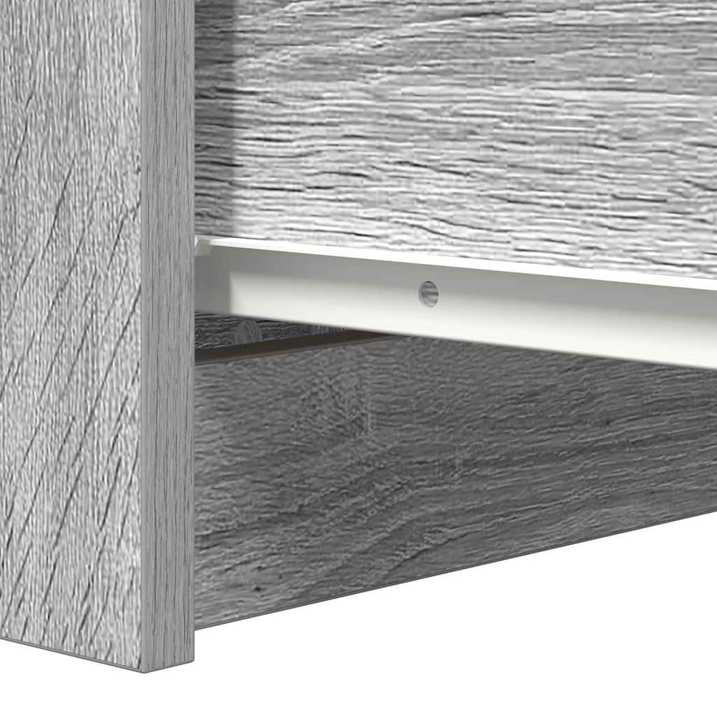 Dressoir 37,5x35x76 cm bewerkt hout grijs sonoma eikenkleurig