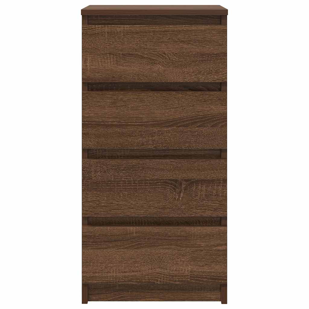Dressoir 37,5x35x76 cm bewerkt hout bruin eikenkleurig