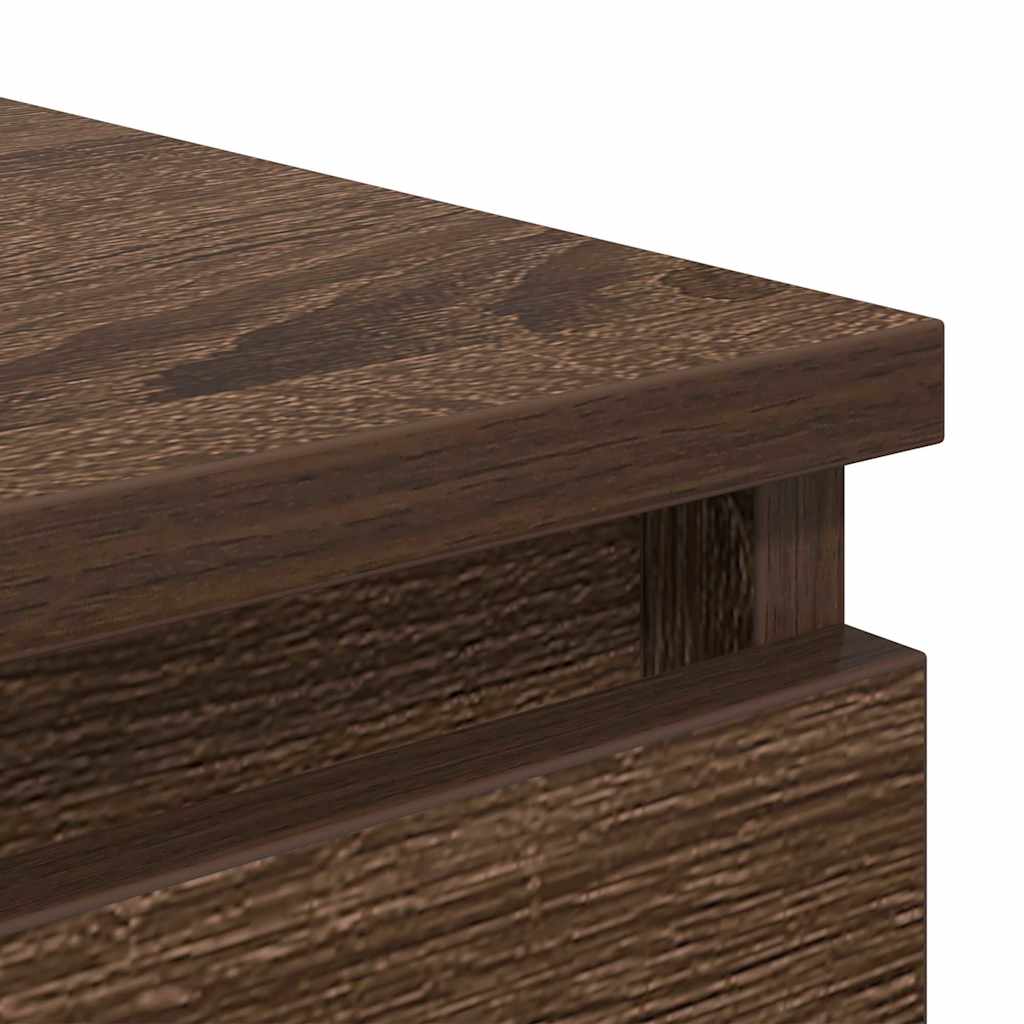Dressoir 37,5x35x76 cm bewerkt hout bruin eikenkleurig