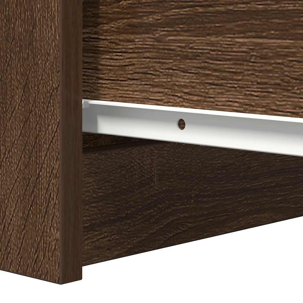 Dressoir 37,5x35x76 cm bewerkt hout bruin eikenkleurig