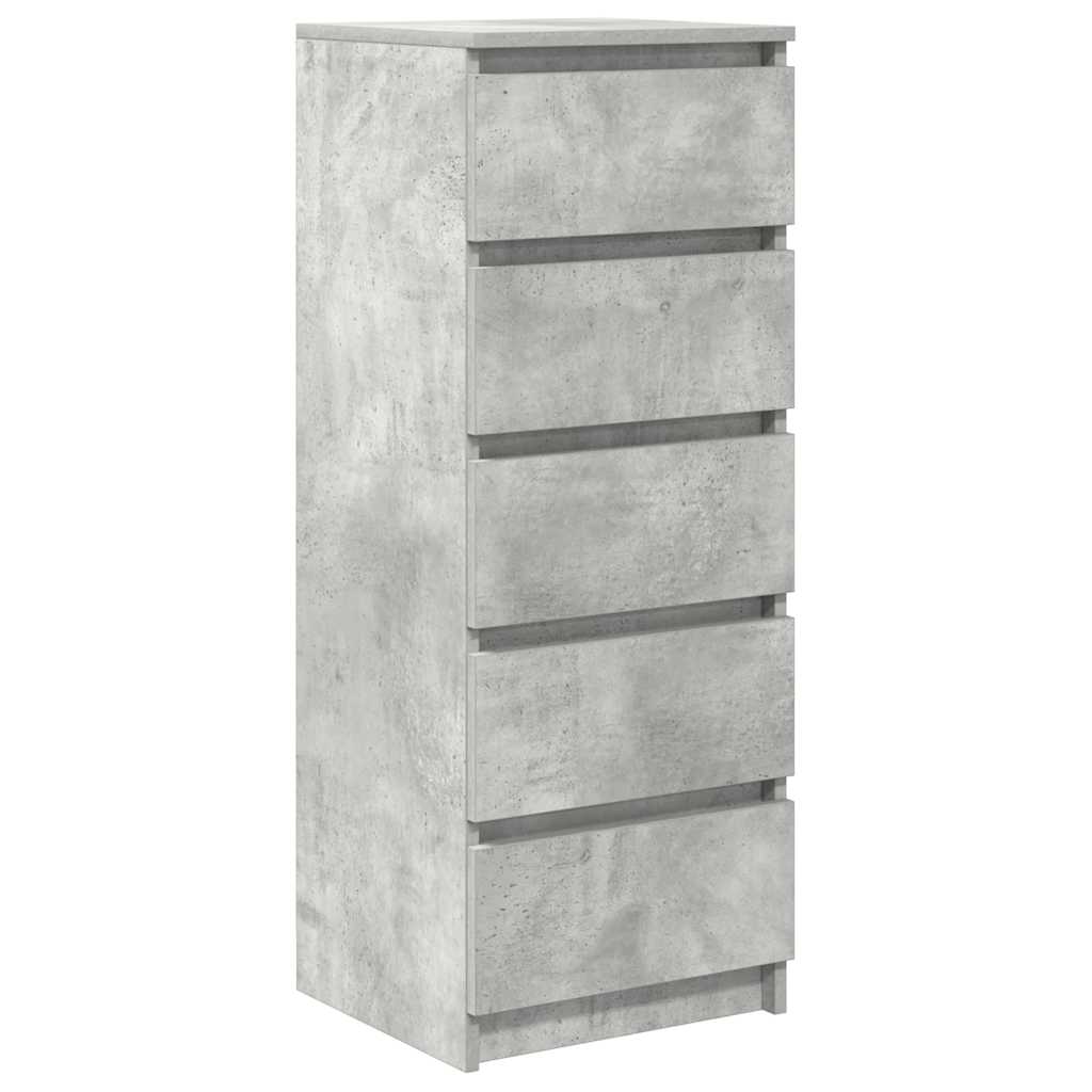 Dressoir met lades 37,5x35x99 cm spaanplaat betongrijs