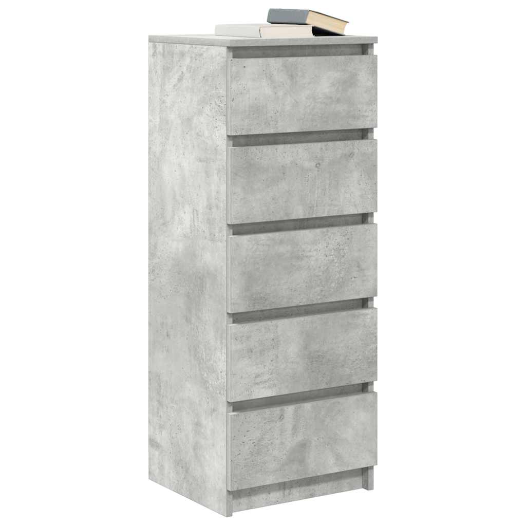 Dressoir met lades 37,5x35x99 cm spaanplaat betongrijs