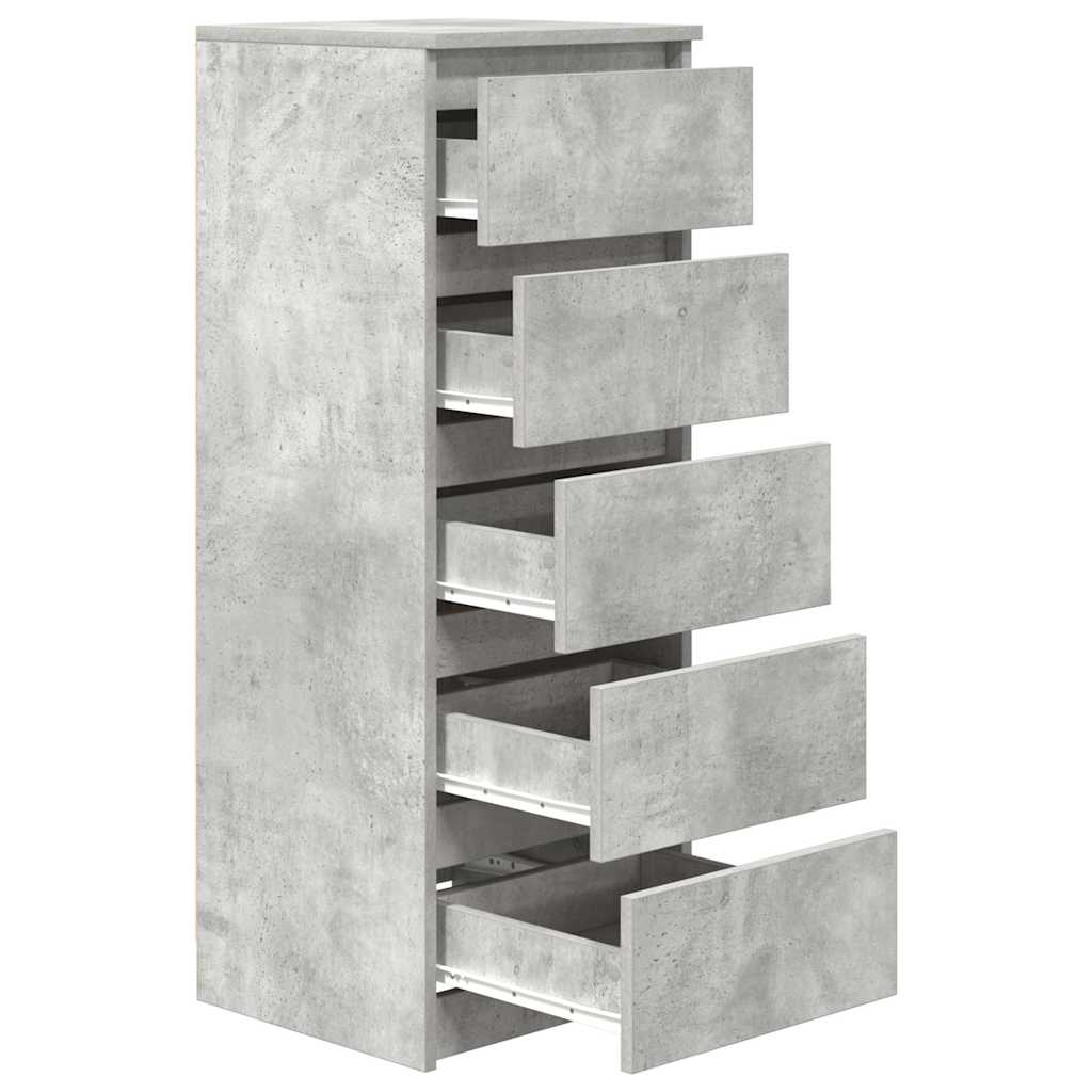 Dressoir met lades 37,5x35x99 cm spaanplaat betongrijs
