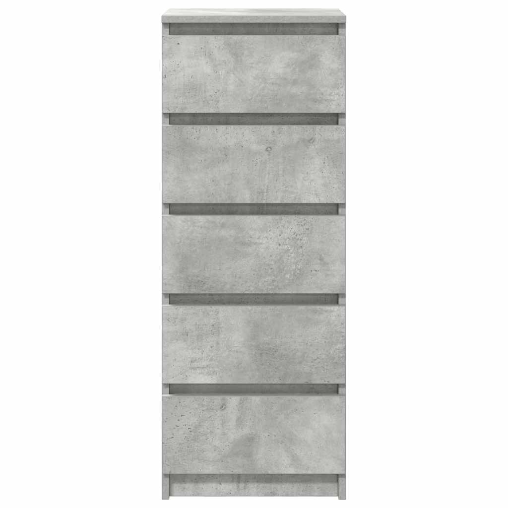 Dressoir met lades 37,5x35x99 cm spaanplaat betongrijs